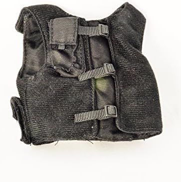 1/6 Scale Action Figure Accessory Armor Battle Vest Style 1 Black Color Fit for 12" Figure