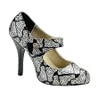 4 1/2 Inch Mary Jane Pump Shoes Sexy Gothic Shoes Filigree Steampunk