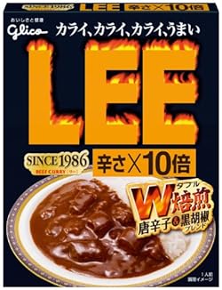 グリコ ビーフカレーLEE(辛さ×10倍) 200g×5個