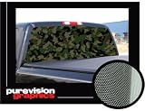 CAMOUFLAGE 22 - 65 -Rear Window Graphic- camo vinyl decal truck