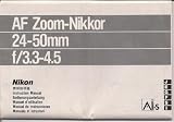 Nikon AF Zoom Nikkor 24-50mm f/3.3-4.5 Ai-s Lens Instruction Manual