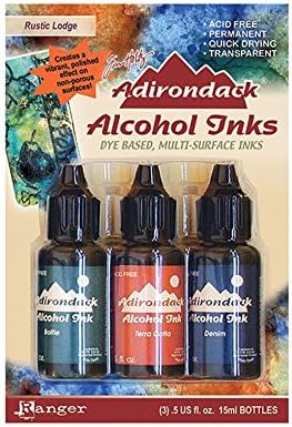 Adirondack Alcohol Ink 3-Pack (.5 Oz Each) - Rusti