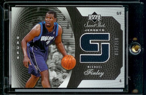 michael finley mavericks. 2005-06 Upper Deck Sweet Shot Michael Finley Jersey 16/250 Dallas Mavericks Basketball Card - Mint Condition - Shipped In Protective Display Case!