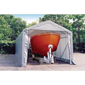ShelterLogic 14Ft.W Peak Style Instant Garage - 32ft.L x 14ft.W x 12ft.H, Model# 75432 by 