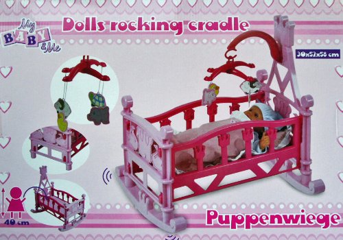 Kinder Puppenwiege + Zubehör