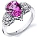 Tear Drop 2.25 carats Pink Sapphire Solitaire Engagement Ring in Sterling Silver Available in Size 5 thru 9 Tear Drop 2.25 carats Pink Sapphire Solitaire Engagement Ring in Sterling Silver Available in Size 5 thru 9