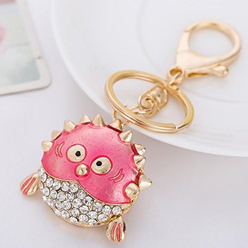 Diamond Perfume Bling Beauty Metal Crystal Animal Keychain Jewelry Fashion Key Ring Gift Accessory Purse Charm Christmas Gift
