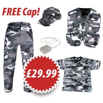 Kids Urban Warrior Clothing Set Age 11-12