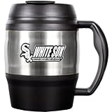 MLB Chicago White Sox 52-Ounce Stainless Steel Macho Travel Mug with Bottle Opener