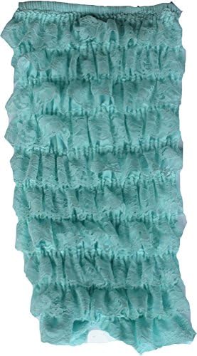 Chic Pipsqueaks Strapless Aqua Lace Petti Romper for Baby Toddler and Kids Extra Large