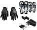 Autopearl Premium Quality Bike Accessories (Combo Of Scoyco MC-10 1 Pair of Hand Grip Gloves for Bike Motorcycle Scooter Riding - (Black) & Pro Biker Knee Pads Motorcycle Knee Motion Warm Professional Pads. & Premium Quality Bike Disc Brake Lock Disc Lock Posh Lock. RS.2808.00