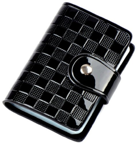 JiYe Men's and Women's Squares Genuine Leather Credit Card Holders