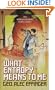 What Entropy Means to Me