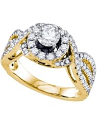1.25CT-DIA 0.50CT-CRD BRIDAL RING