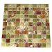 Green Onyx 1x1 Polished Mosaics Meshed on 12" X 12" Tiles for Bathroom Flooring, Kitchen Backsplash, Shower Walls