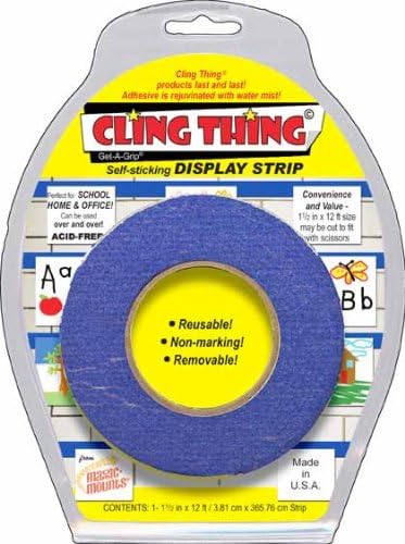 Miller Studio Cling Thing Self-Sticking Display Strip Mounting Tape, 5.75-Inch W X 7.5-Inch L, Blue, 1 Each (Mil3289)
