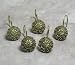 Sheffield Gold Decorative Shower Curtain Hooks