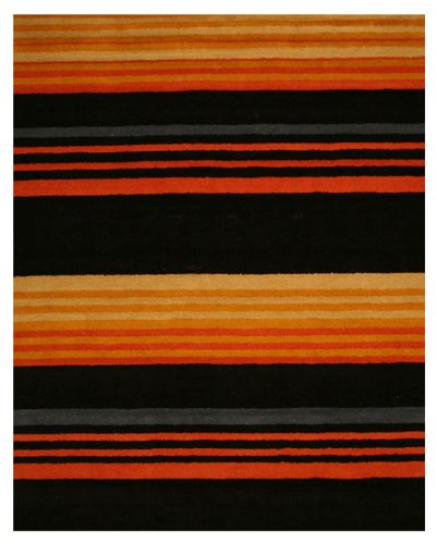 Cover image : New Hand Tufted Wool Black Misra Gabbeh Rug (8'x10')