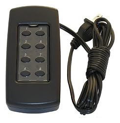 Simply Automated US28OTP-BK Custom Series Tabletop Controller with 8-Buttons, Black