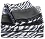 Divatex Home Fashions Royal Opulence Satin Sheet Set Zebra Queen