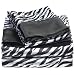 Divatex Home Fashions Royal Opulence Satin Sheet Set Zebra Queen