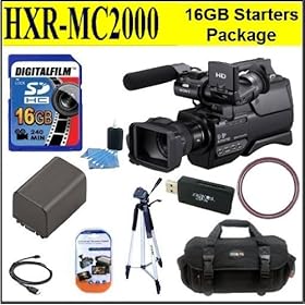 Sony HXR-MC2000U HXRMC2000 Shoulder Mount AVCHD Camcorder Starter Package Includes NPF970 Battery, 16GB SDHC Memory Card + More!!!!