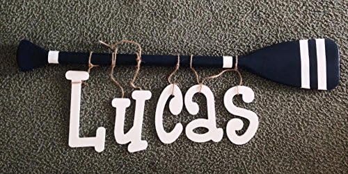 Custom Painted WOODEN OARS Paddles Nautical Nursery Room Decor Oar Decor