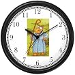 Little Bo Peep - from Mother Goose by Artist: Sylvia Long Wall Clock by WatchBuddy Timepieces (White Frame)