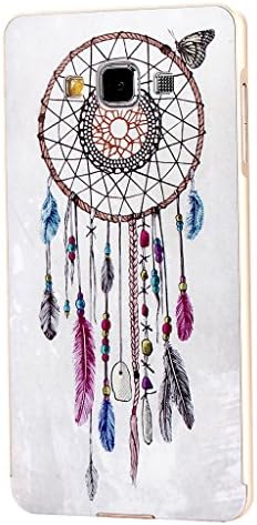 For Galaxy A5 , PpIiNnKk Fashion Dream Catcher Elegant Luxury [Aluminum Metal Bumper Frame] Hybrid With Plastic Back Skin Protective Cover Case for Samsung Galaxy A5 A500F [Gold]