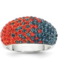 Sterling Silver Swarovski Elements Auburn Spirit Ring