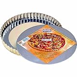 Kaiser Bakeware Basic Tinplate 9-1/2 Inch Round Quiche Pan with Removable Bottom