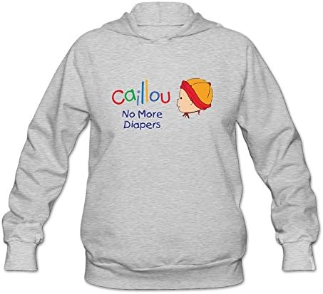 Caillou No More Diapers Hooded Sweatshirts M Ash For Women