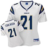 Reebok San Diego Chargers LaDainian Tomlinson Women's Replica White Jersey Extra Large