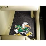Miami Hurricanes NCAA Car Floor Mats (2 Front) Sebastian the Ibis