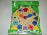 Time Teacher Wooden Clock Wagon