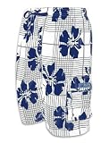 Mens Large Hibiscus Print Skate Surf Board Short / Swim Trunks