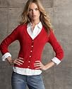 Tommy Hilfiger Cardigan, Jenny Cotton V-Neck Cabled
