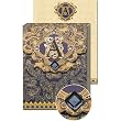 A Monogram Jewel and Gold Foil Embellished Pocket Note Pad