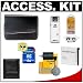 icon Black Leather Camera Carrying Case + NP-60 Battery + 4GB SDHC Card + Cleaning Kit for Casio Exilim EX-FS10, EX-S10, EX-S12, EX-Z80, EX-Z85 & EX-Z9 Digital Cameras
