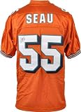Junior Seau Autographed Jersey | Details: Miami Dolphins, Orange