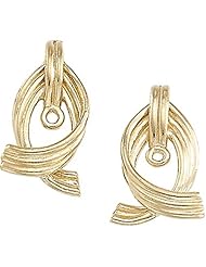Pair of 14K Yellow Gold Earring Jacket -- LIFETIME WARRANTY