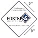Fortress Security Yard Sign- Weather Resistant Polyethylene Plastic Durable 9x9'' for Home and Business Protection
