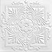 A la Maison Ceilings 1594 Victorian - Styrofoam Ceiling Tile (Package of 8 Tiles), Plain White