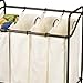 Household Essentials 3477 Rolling 4-Bag Laundry Sorter