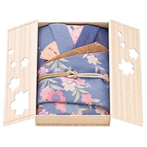 二巾ちりめん友禅両面染ふろしき“岸辺桜”3501