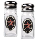 MLB Houston Astros Salt and Pepper Shaker Set with Crystal Coat