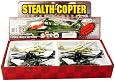 Set of 6 Copters: 8" Die-cast Combat Stealth Comanche RAH-66, Pull Back Action