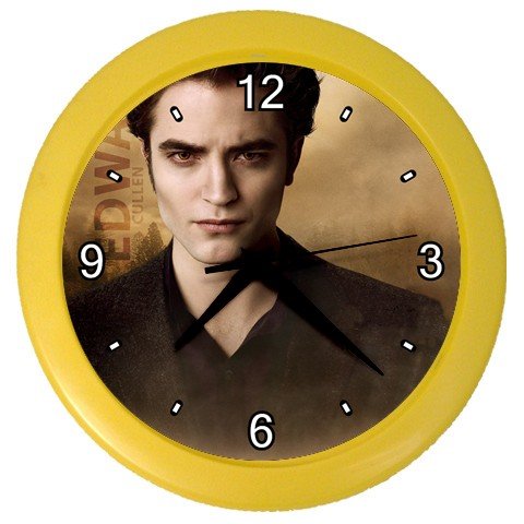 Color Wall Clock of Twilight Edward Cullen (Robert Pattinson) from New Moon
