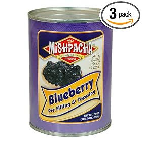 MISHPACHA Blueberry Pie Filling, 21-Ounce Tins (Pack of 3) by MISHPACHA