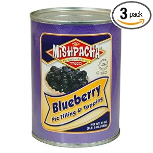 MISHPACHA Blueberry Pie Filling, 21-Ounce Tins (Pack of 3) by MISHPACHA